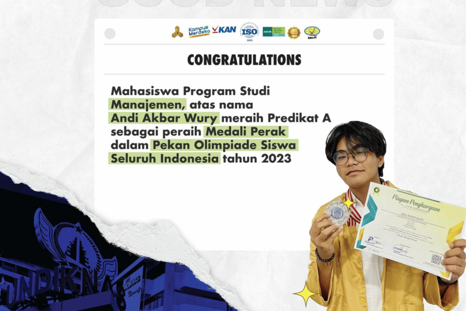 Mahasiswa Universitas Pendidikan Nasional, Andi Akbar Wury, Sabet Prestasi Gemilang di Pekan Olimpiade Siswa Seluruh Indonesia 2023