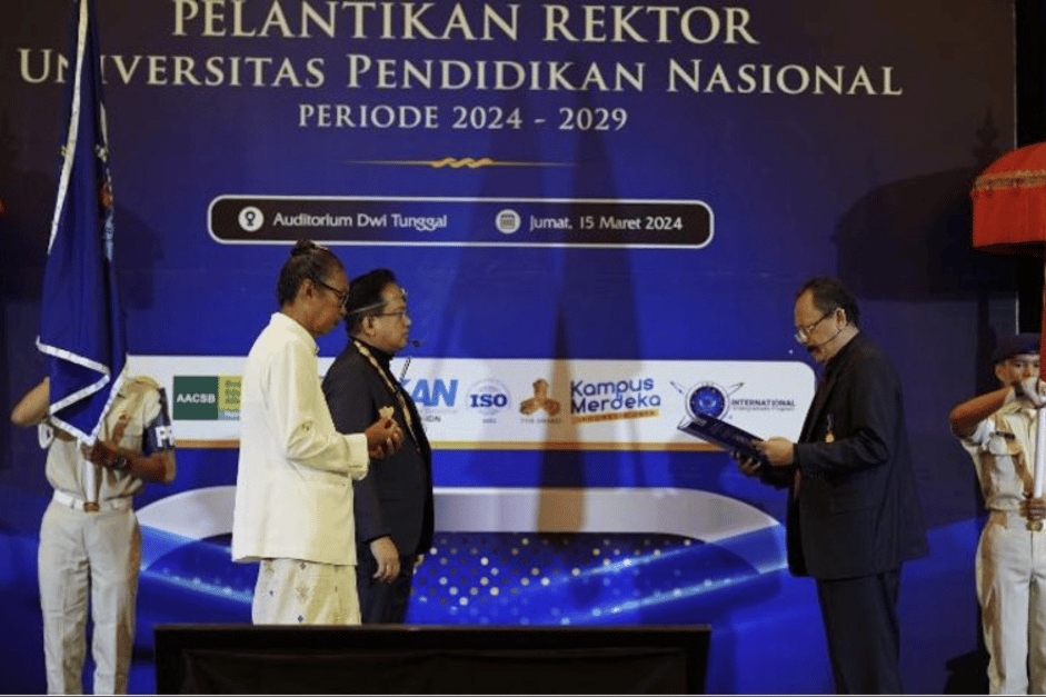 Pelantikan Rektor Universitas Pendidikan Nasional Periode 2024 - 2029: Tongkat Kepemimpinan Berlanjut - Universitas swasta terbaik di Bali