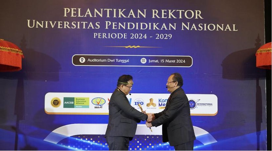 Pelantikan Rektor Universitas Pendidikan Nasional Periode 2024 - 2029: Tongkat Kepemimpinan Berlanjut - Universitas swasta terbaik di Bali
