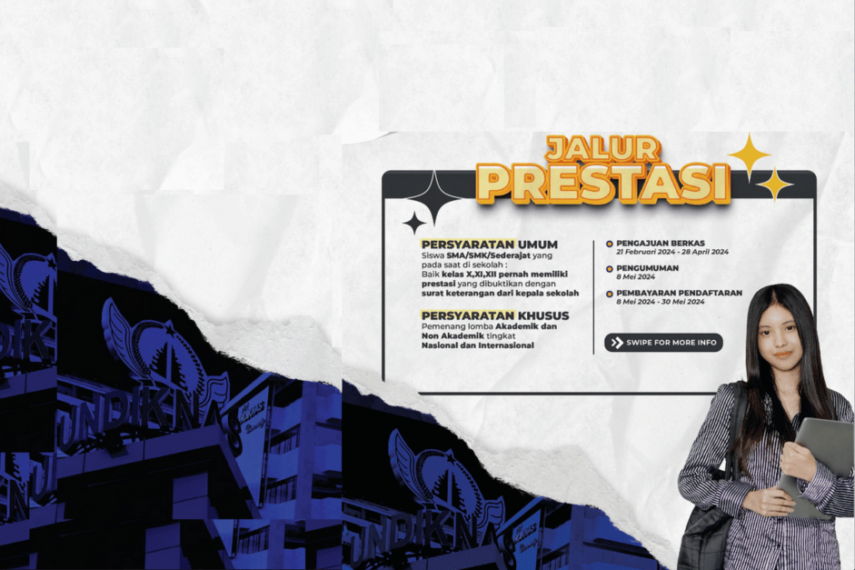 Bergabunglah dengan Undiknas dan Jadilah Bagian dari Generasi Berprestasi, Pendaftaran Masuk Mahasiswa Jalur Prestasi Universitas Pendidikan Nasional 2024/2025 Telah Dibuka. kampus swasta terbaik di Bali