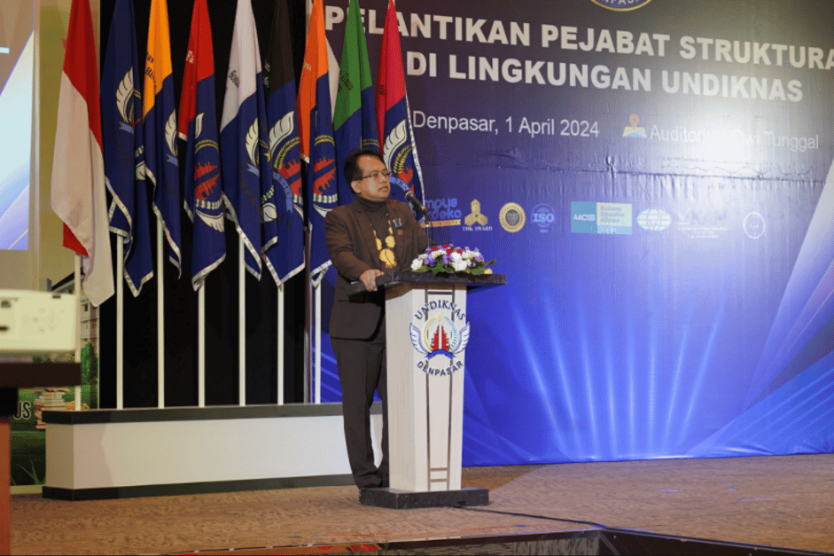Universitas Pendidikan Nasional Melantik 95 Pejabat Struktural Baru : Target Capai World Class University. kampus swasta terbaik di Bali, Undiknas