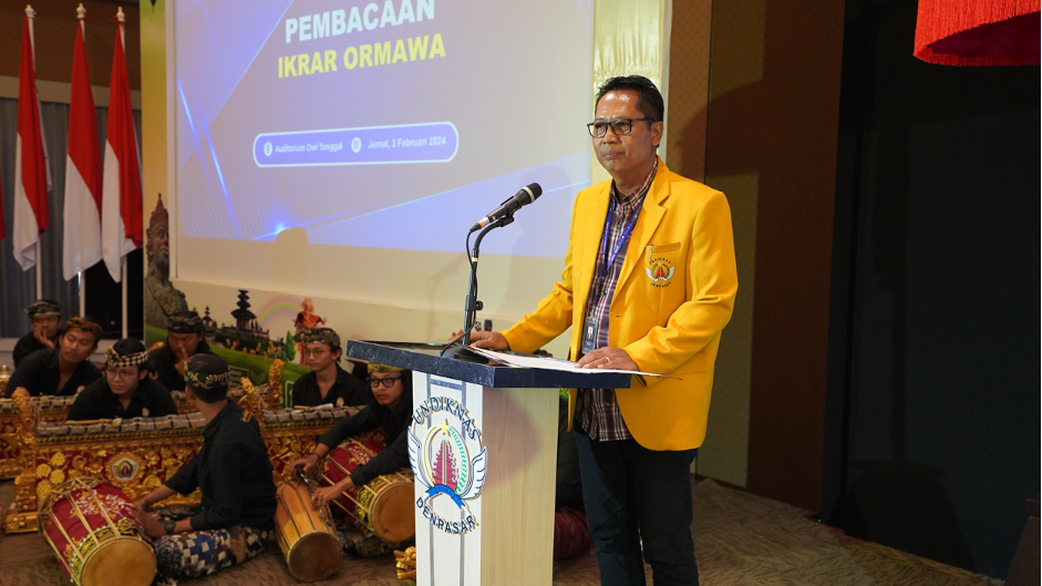 Inauguration of Undiknas Student Organization Management, New Leadership Officially Takes Place
